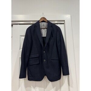 Hackett Mayfair Mens 42R Dark Navy Birdseye Cashmere Blazer Loro Piana Academia